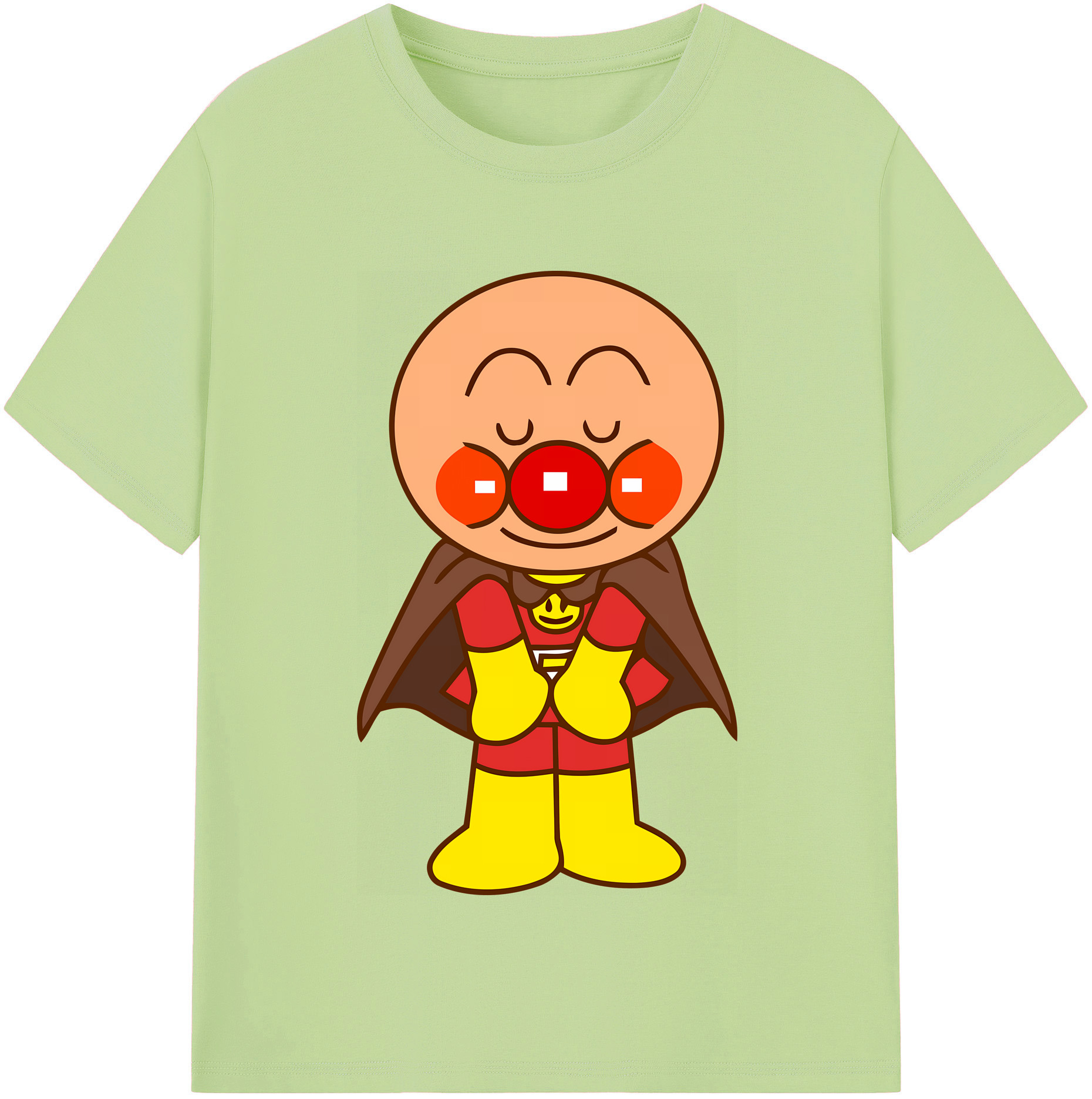 （画像用） アンパンマン Anpanman 綿100％半袖Tシャツ（フロントプリント）